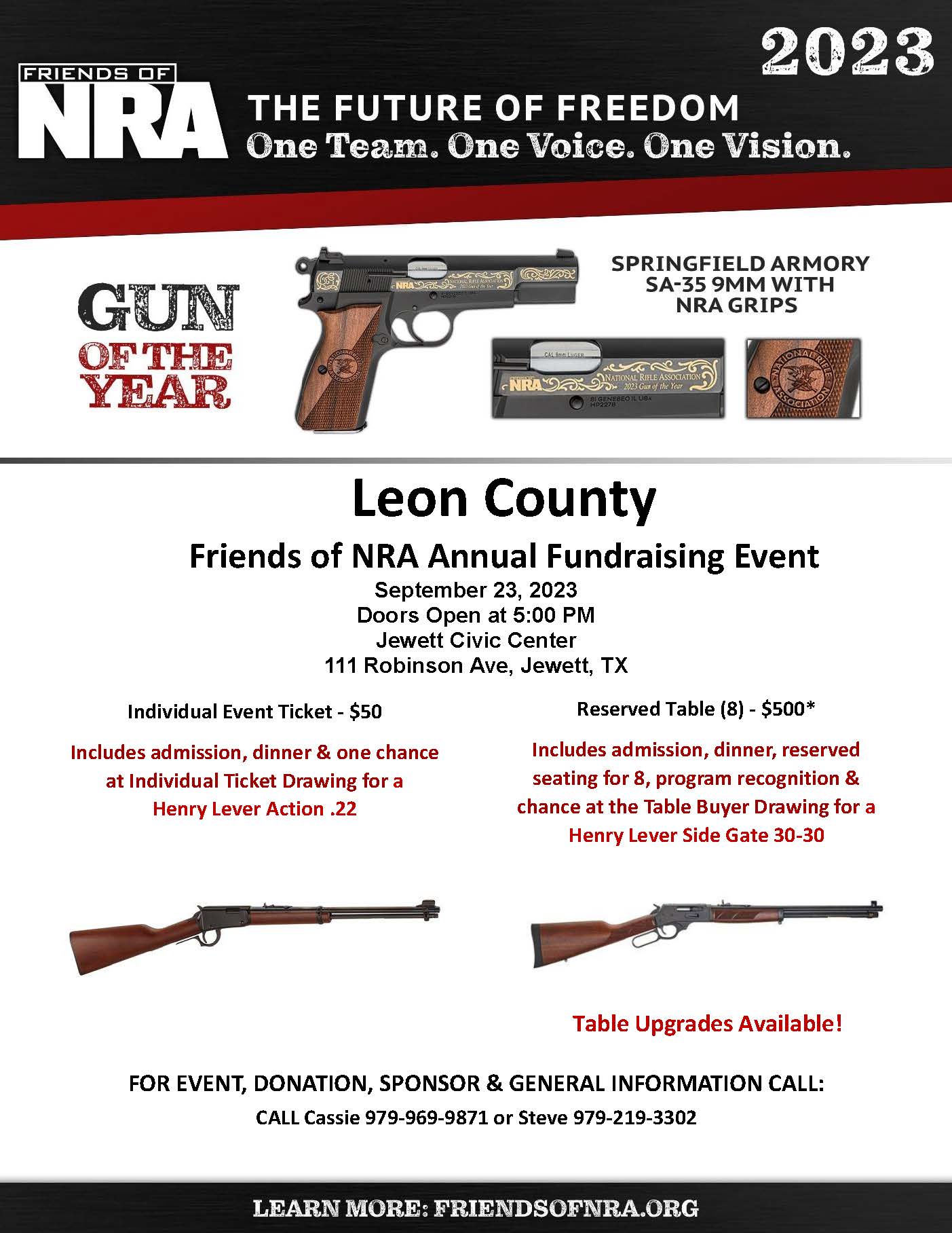 Leon County Friends of NRA Event- 9-23-2023